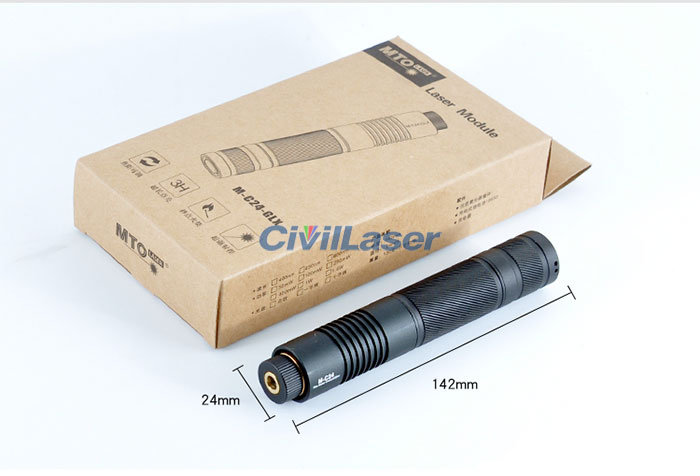 Mobile Operation Without External Power Supply 450nm 1W 1.6W Foucs Adjustable Blue Laser Module Dot